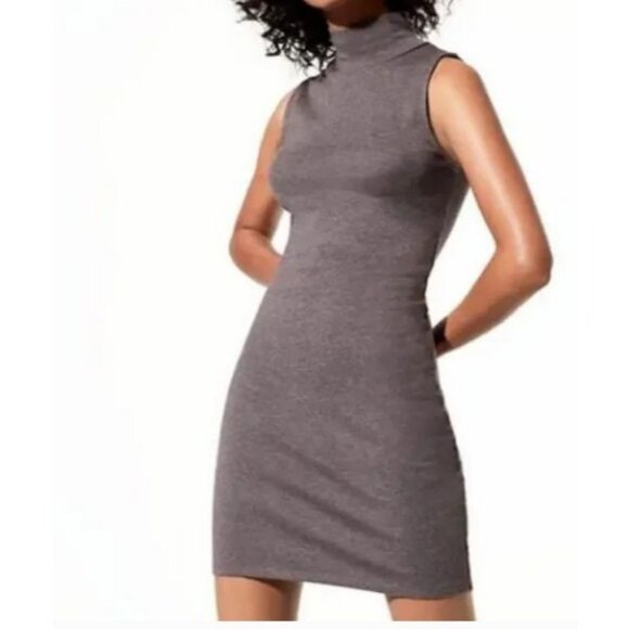TNA Sleeveless Turtleneck Dress S Burgundy Cotton/Polyester Size XXS - Picture 1 of 7
